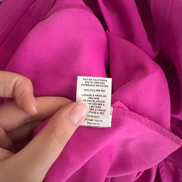 Trina Turk Hot Pink Gold Zip Top Banning Sz Small Keyhole Back Preppy Resortwear - Picture 4 of 4